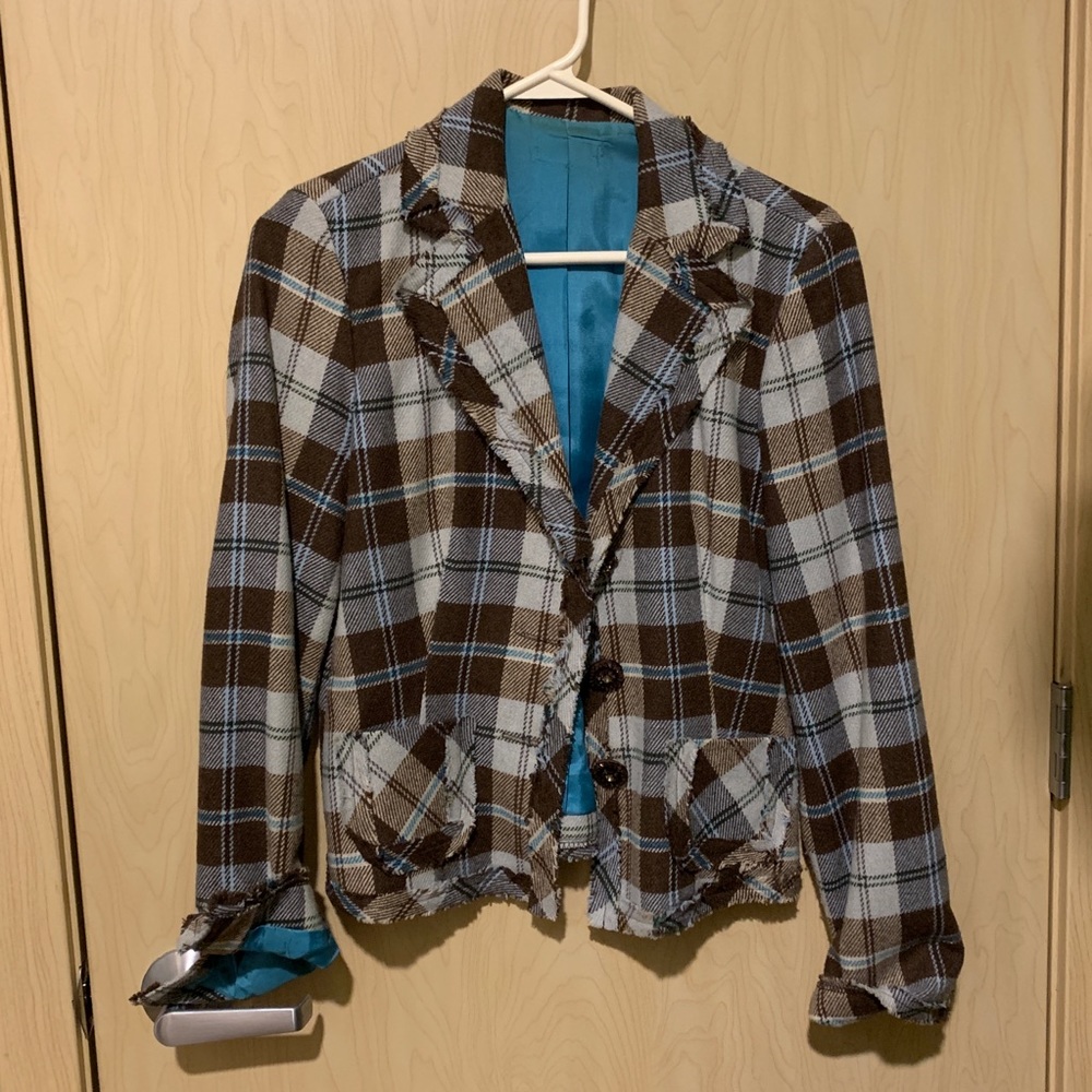 Vintage Plaid Blazer
